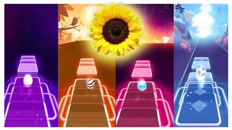 Sunflower Tiles Hop Edm Rush With 4 Different Themes And Balls