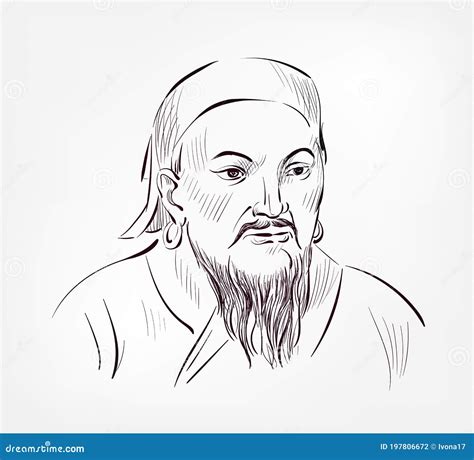 Genghis Khan Vector Illustration | CartoonDealer.com #34424934