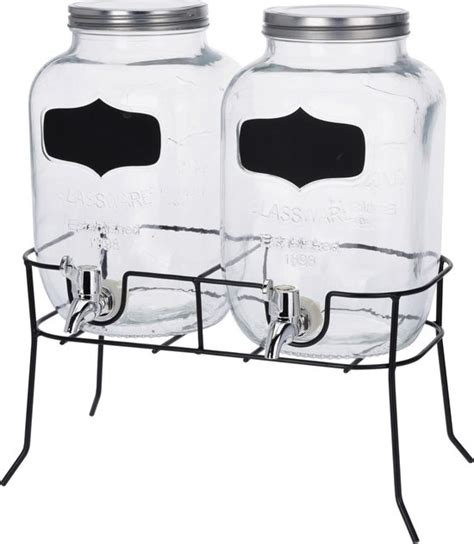 Bol Water Dispensers Met Vintage Houder Drankdispenser Van Glas