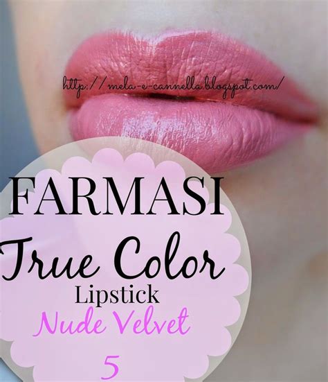 Mela E Cannella FARMASI True Color Lipstick 5 Nude Velvet Lipstick Lipstick Colors True