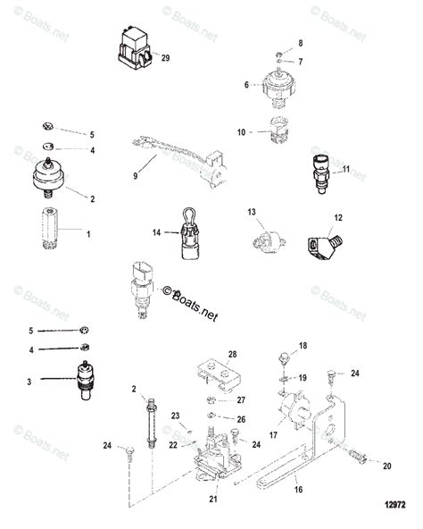 Mercruiser Sterndrive Gas Engines Oem Parts Diagram For Electrical Components