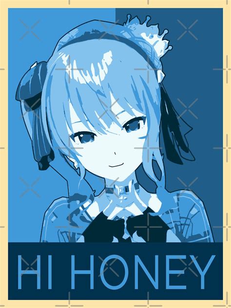 Hololive Hoshimachi Suisei Hi Honey Posterized Sticker For Sale By