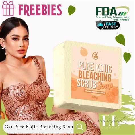 G Pure Kojic Bleaching Scrub Soap X Whitening Microfeeling Effect