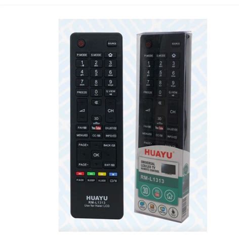 HAIER LCD LED TV REMOTE CONTROL 3D YOUTUBE REPLACEMENT HUAYU RM