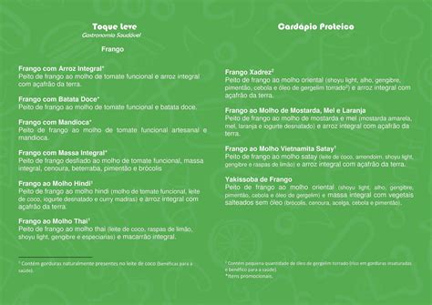 Menu em Secretto Gastronomia Saudável restaurante Brasil