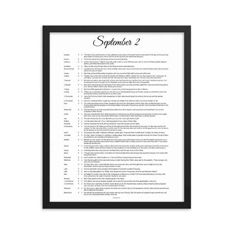 September Bible Verses Printable Christian Wall Art Birthday Wedding Anniversary Bible Verse ...