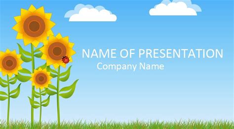 Sunflower Powerpoint Template 50 Koleksi Gambar