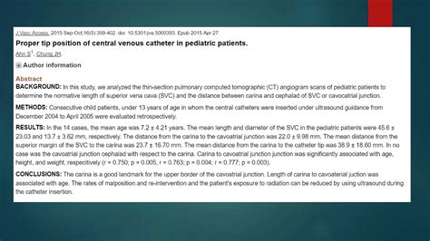 Ultrasound Guided Subclavian Vein Catheterization In Pediatric Patients