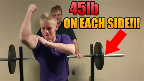 13 Year Old Bench Presses 135 Lbs YouTube