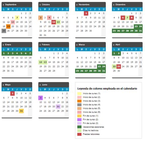 Calendario Escolar De Castilla Y Le N