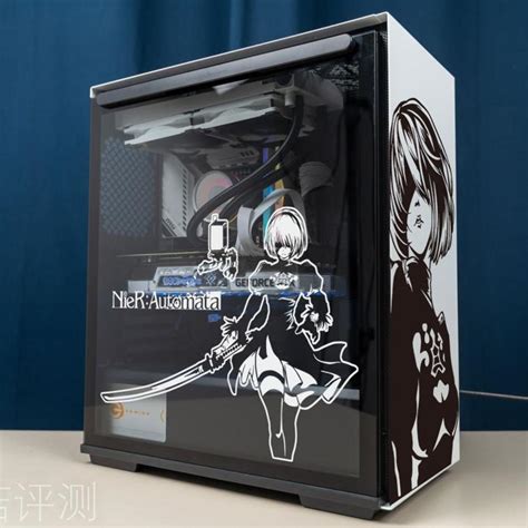 Nierautomata Atx Gaming Pc Case Stickers Mid Tower Computer Decorative