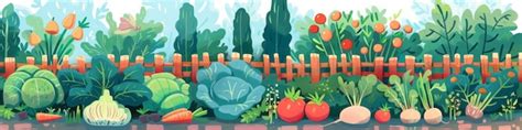 Cartoon vegetable garden | Premium AI-generated image