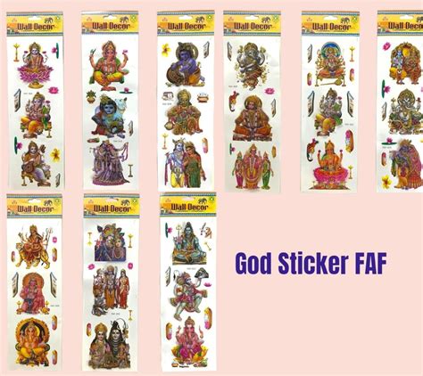 3d Stickers God Wall Sticker For Diwali Decoration For Room And Mandir