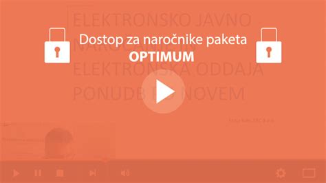 Praktičen prikaz uporabe portala e JN elektronsko javno naročanje in