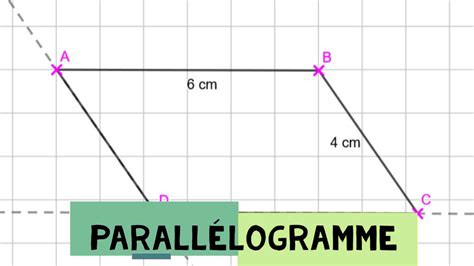 Comment Construire Un Parall Logramme Youtube