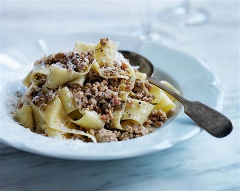 Andrew Carmellini S Pappardelle With White Bolognese Recipe Food