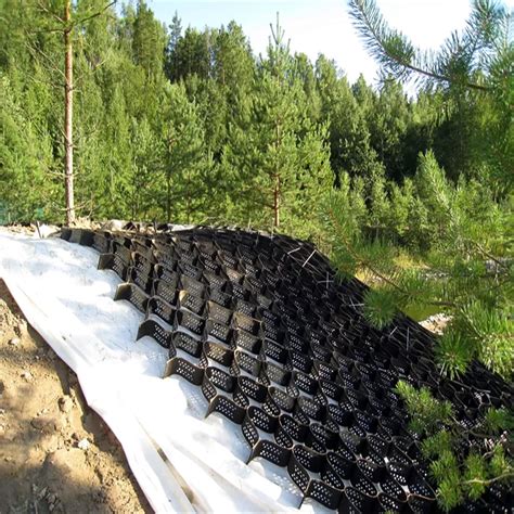 Permeable High Strength Geogrid High Retractable Steep Hill Ground