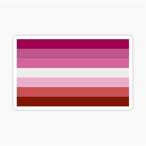 Lesbian Flag Sticker By Ninoucherg Redbubble