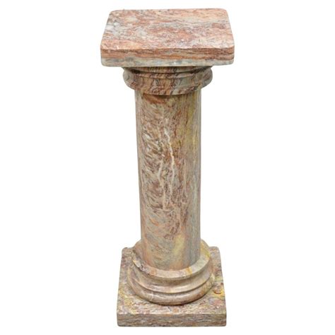 Vintage Brass Bronze Fluted Corinthian Column Classical Pedestal Plant