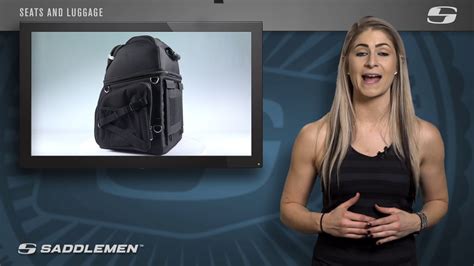 BR3400 Back Seat Sissy Bar Bag // Product Overview // Saddlemen - YouTube