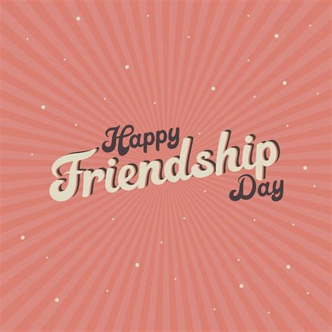 Premium Vector Happy Friendship Day Greeting Card Design Friendship