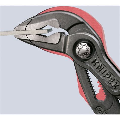 KNIPEX Cobra ES 87 51 250 250mm Rohr Wasserpumpen Zange Schwarz