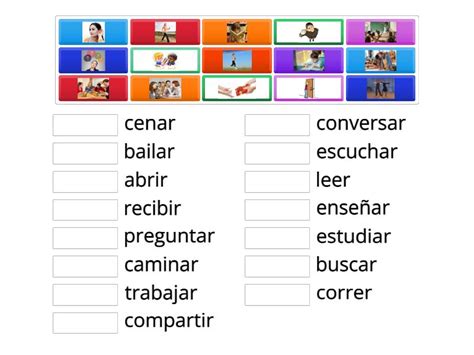 Verbos Regulares En El Presente Match Up