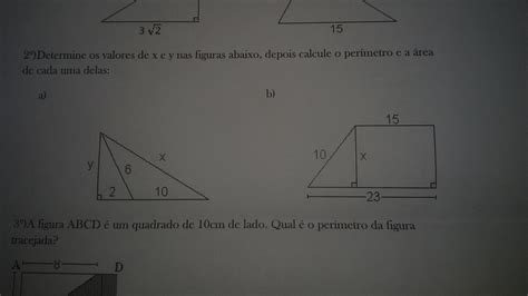 Determine Os Valores De X E Y Nas Figuras Abaixo Depois Calcule O