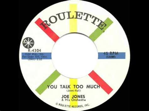 Joe Jones – You Talk Too Much (Vinyl) - Discogs