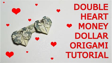 Origami Heart Using Money – All in Here