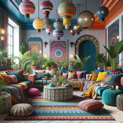 Dreamy Boho Maximalism Interior Decorating Ideas Home Wall Art Decor