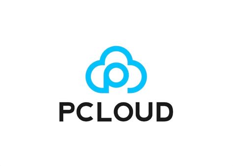 premium vector letter p cloud logo design vector illustration