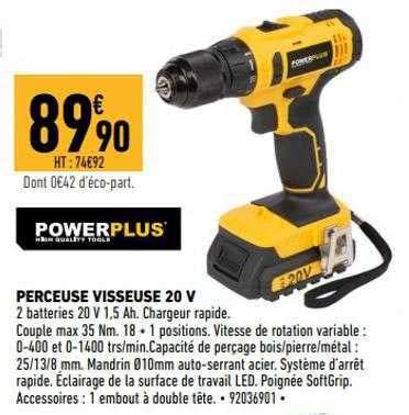 Promo Perceuse Visseuse V Powerplus Chez Brico Cash Icatalogue Fr