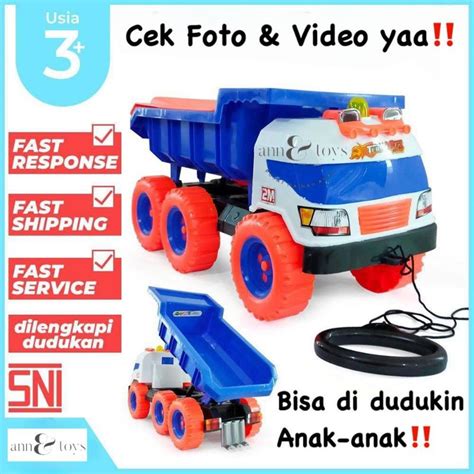 Jual Mainan Anak Laki Laki Mobil Konstruksi Dump Truck Mobil Bak Pasir