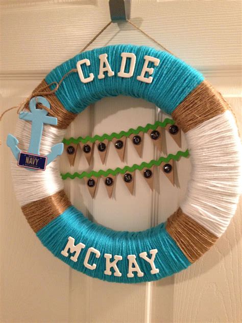 Nautical Wreath For Kims Baby Boys