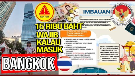 Peraturan Terbaru Masuk Bangkok No Wajib Kalian Ikuti Youtube