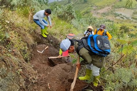 Balai Taman Nasional Gunung Merbabu Lakukan Pemeliharaan Dan Bersih