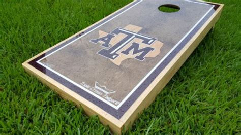 Aggie Cornhole Boards With Texas Inlay Triple Crown Tailgate