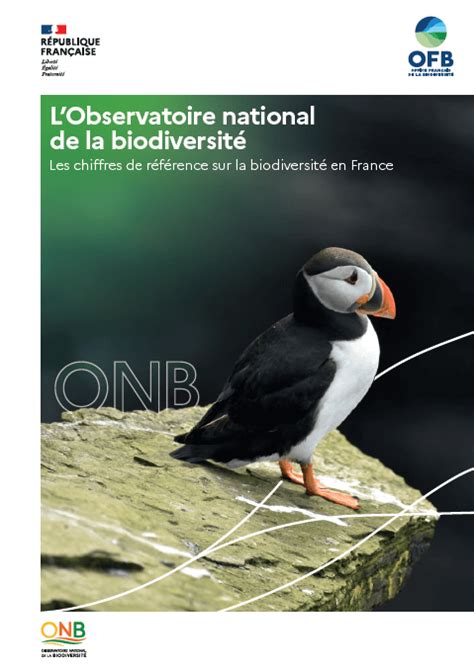 Lobservatoire National De La Biodiversité Publie Sa Plaquette De