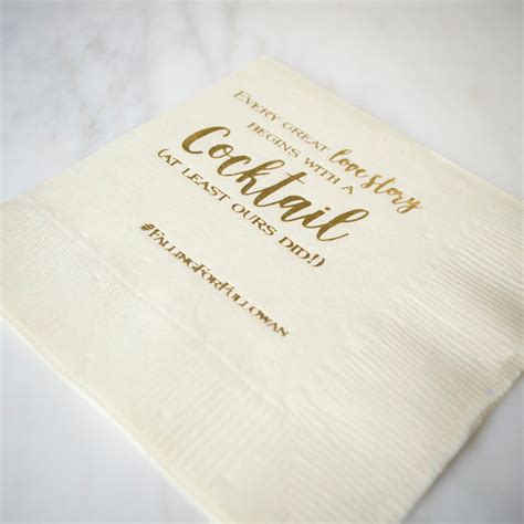 Personalized Printed Cocktail Napkins Custom Party Napkins - Etsy