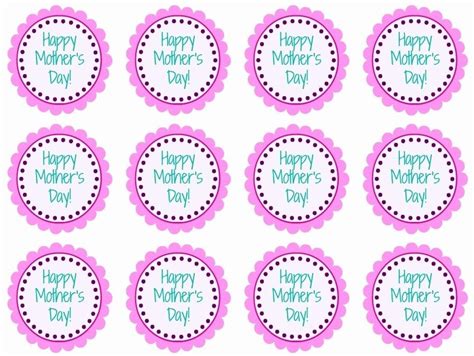 Mother S Day Printable Cupcake Toppers Diy Craft Happy Mothers Day