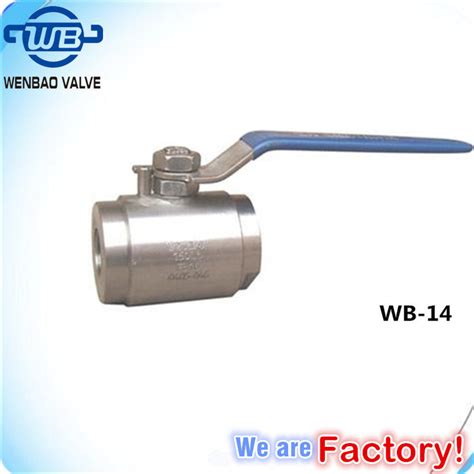 2PC 3PC Stainless Steel Threaded Welded Forged Steel A105 Ball Valve 1