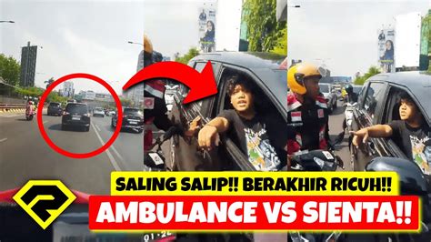 MOBIL MEWAH AROGAN SALING SALIP DI JALAN AMBULANCE RIBUT DENGAN