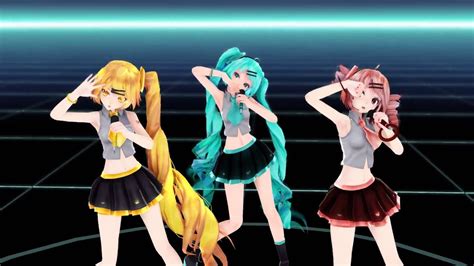 Mmd Miku Teto Neru Dream Fighter YouTube