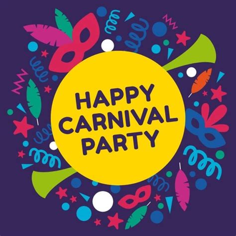 Customiza Y Consigue Esta Plantilla De Se Al Feliz Fiesta De Carnaval