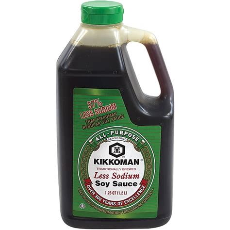 Kikkoman Less Sodium Soy Sauce 40 Oz 00135 At Staples