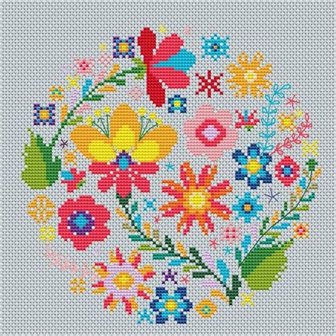 Pin on Floral cross stitch