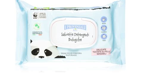 I Provenzali Bio Baby Wet Wipes Salviette Detergenti Umidificate Per