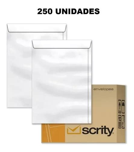 Envelope Metade A X Mm Sof Branco Un Scrity Frete Gr Tis