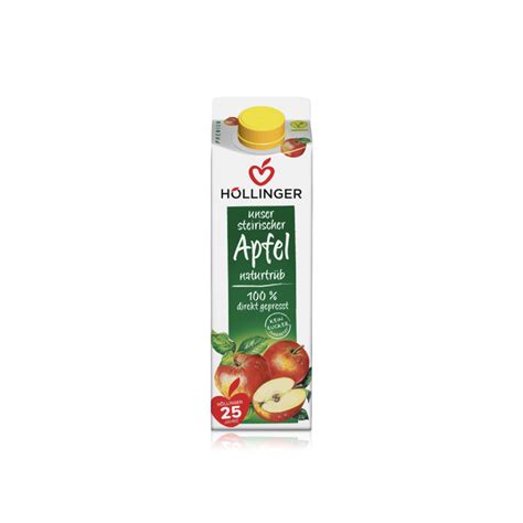 Hollinger Organic Austrian Apple Juice L Spinneys Uae